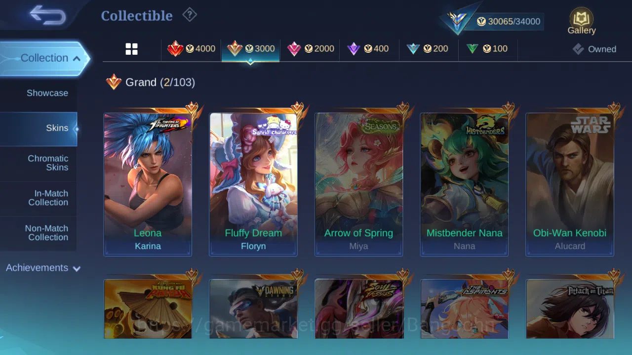 Mobile Legends: Bang Bang Accounts Hero 62 | skin 108  kof karina | sanrio floryn | l image 6