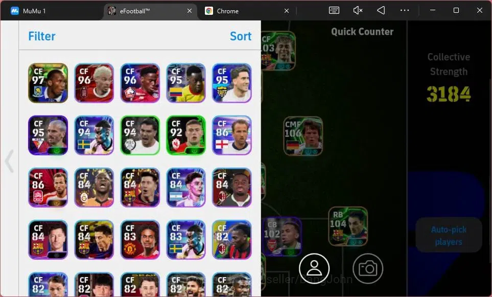 eFootball Accounts ANDROID|PW 3184|Epc Lothar Matthaus|Epc Gabriel Ba image 4