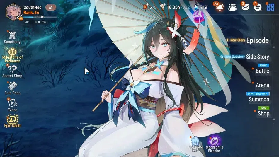 Epic Seven Accounts Starter ASIA Verif|17 ML(BArunka,RueleLight,SE Celine,AbVildred,Etc)+Setsuka,Ivana|Poh ON|18K Energy+54K 1