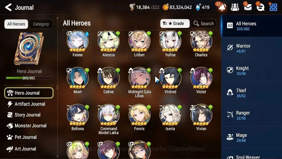 Epic Seven Accounts Starter ASIA Verif|17 ML(BArunka,RueleLight,SE Celine,AbVildred,Etc)+Setsuka,Ivana|Poh ON|18K Energy+54K 10
