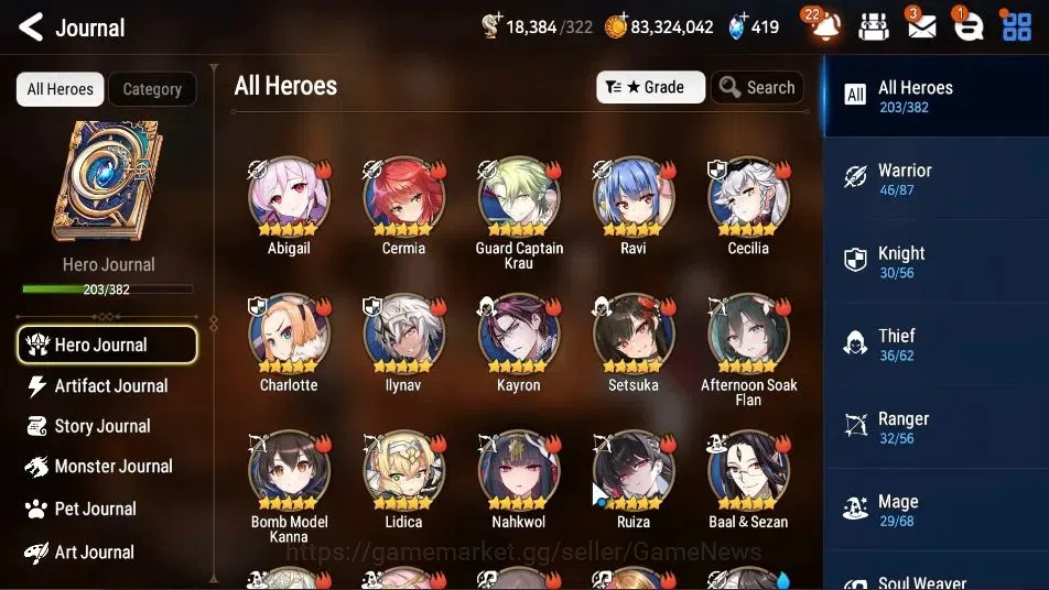 Epic Seven Accounts Starter ASIA Verif|17 ML(BArunka,RueleLight,SE Celine,AbVildred,Etc)+Setsuka,Ivana|Poh ON|18K Energy+54K 8