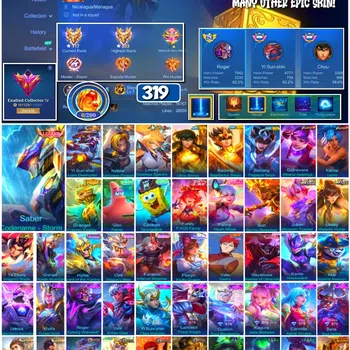 Mobile Legends: Bang Bang Collector #3808 319 Skins | Legend Saber | Collectors Yin Su image 1