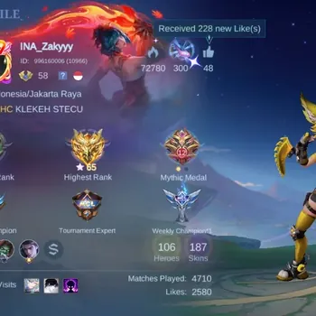 Mobile Legends: Bang Bang Accounts Others Global|187S|Expert|LUNARFEST Sun,Blazing Franco Aldous Claude Esmeralda,CC