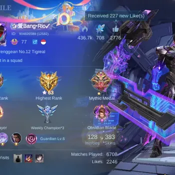 Mobile Legends: Bang Bang Accounts Others |Hero 128|Skin 383|Exalted|Legend Alucard|KOF Karina+Aurora|ASP Ruby|STAR