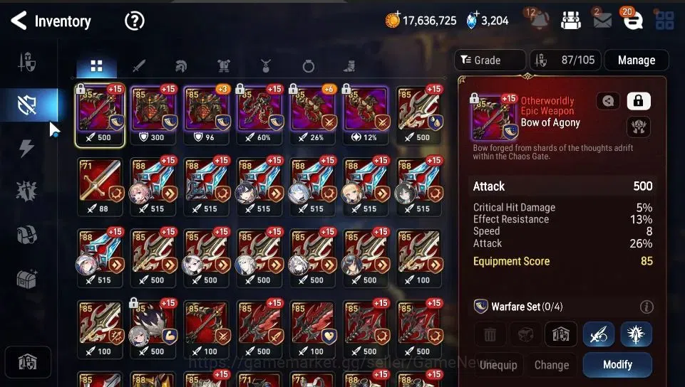 Epic Seven Accounts GLOBAL Unverif|New Era|10 ML(LOT Scales,Zio,CLilia image 19