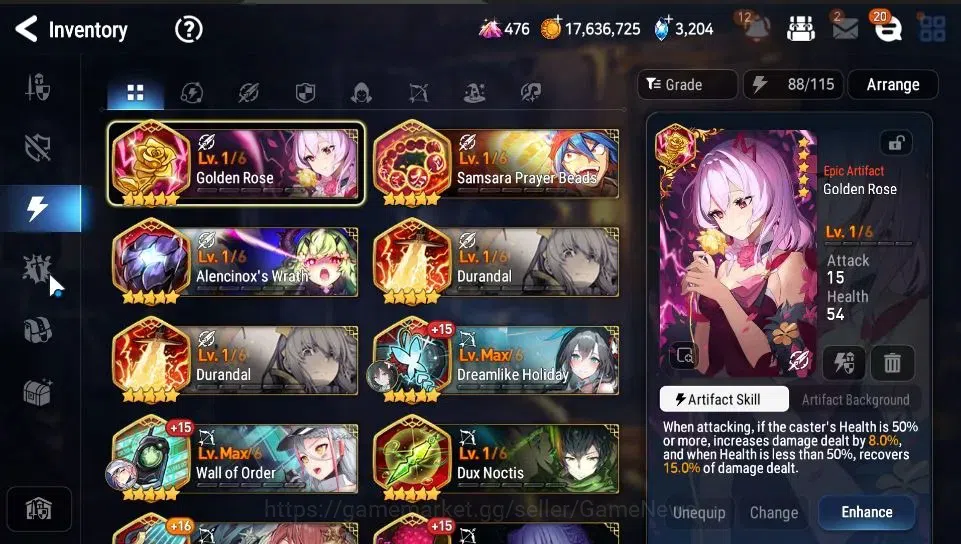 Epic Seven Accounts GLOBAL Unverif|New Era|10 ML(LOT Scales,Zio,CLilia image 20