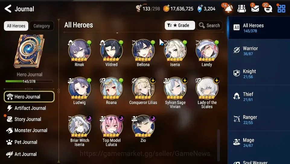 Epic Seven Accounts GLOBAL Unverif|New Era|10 ML(LOT Scales,Zio,CLilia image 7