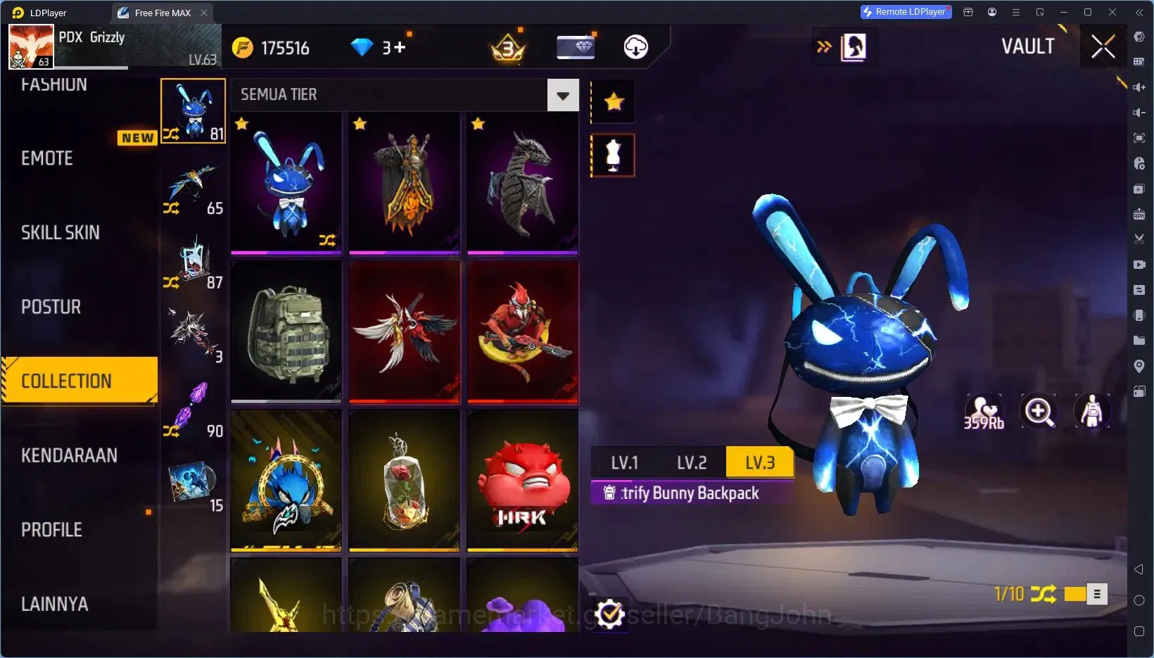 Free Fire Accounts Indonesia|Vault 824|1 EVO (R- Megalodon Alpha Lv7) image 11