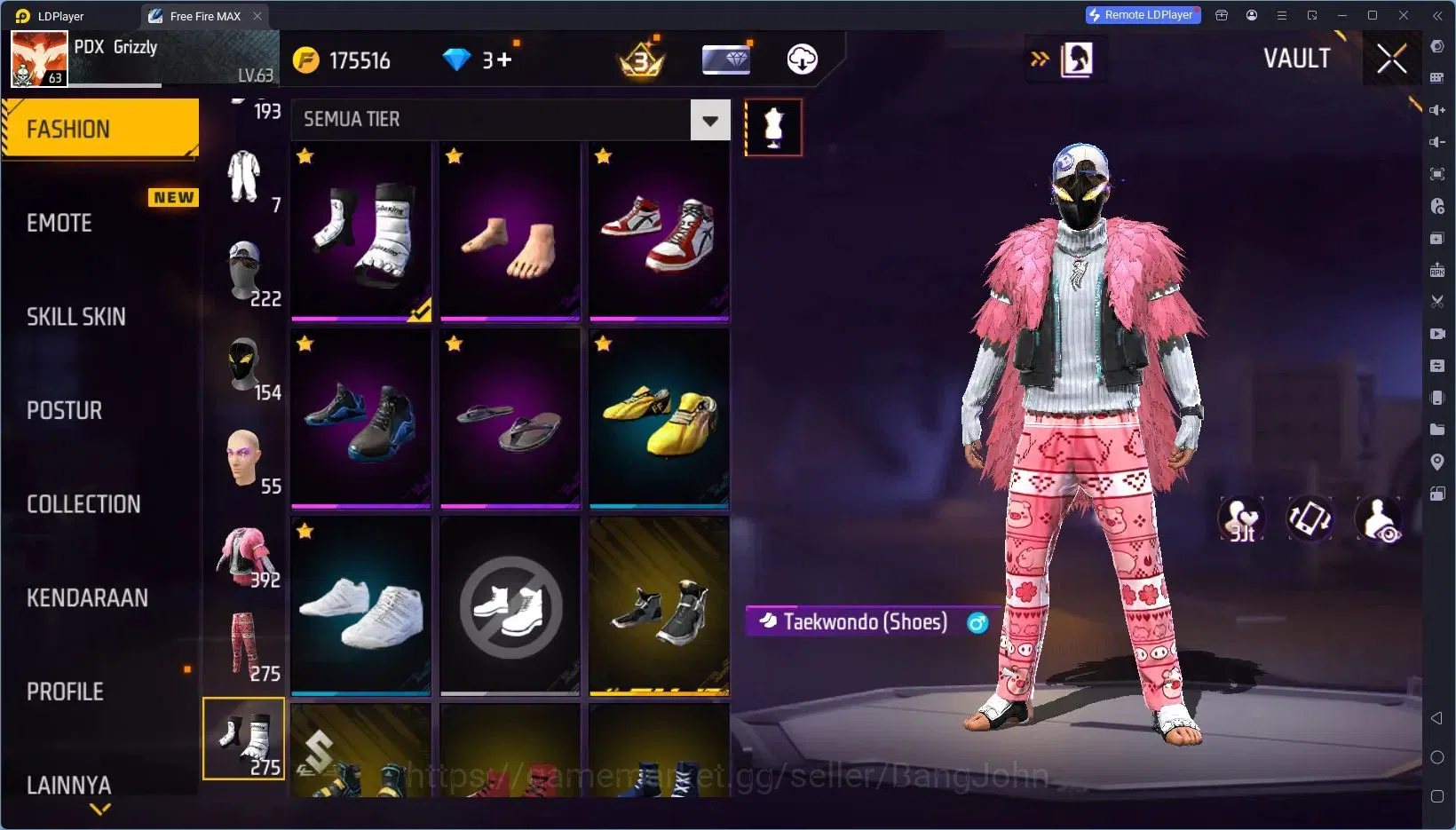 Free Fire Accounts Indonesia|Vault 824|1 EVO (R- Megalodon Alpha Lv7) image 13