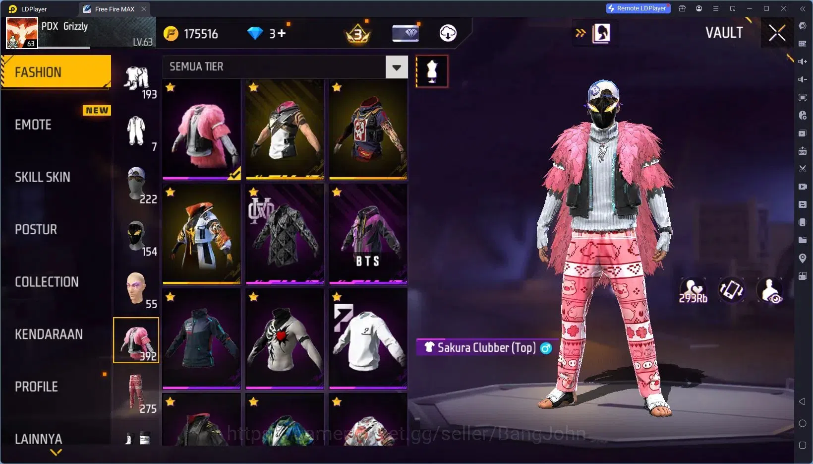 Free Fire Accounts Indonesia|Vault 824|1 EVO (R- Megalodon Alpha Lv7) image 15