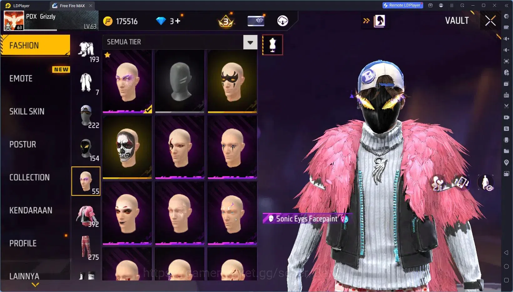 Free Fire Accounts Indonesia|Vault 824|1 EVO (R- Megalodon Alpha Lv7) image 16