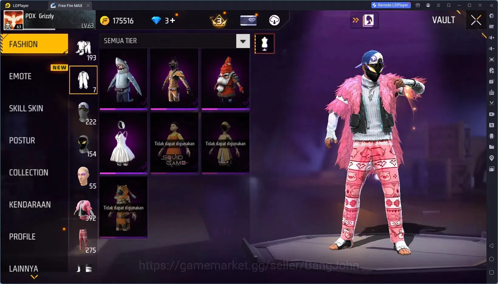 Free Fire Accounts Indonesia|Vault 824|1 EVO (R- Megalodon Alpha Lv7) image 19