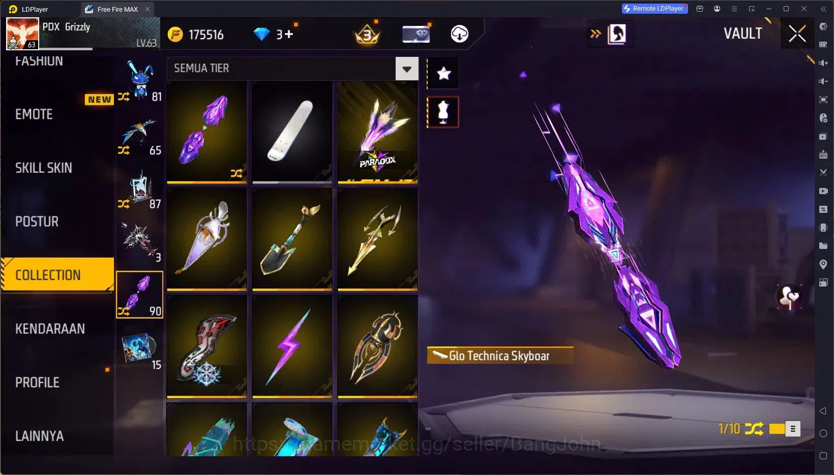 Free Fire Accounts Indonesia|Vault 824|1 EVO (R- Megalodon Alpha Lv7) image 7