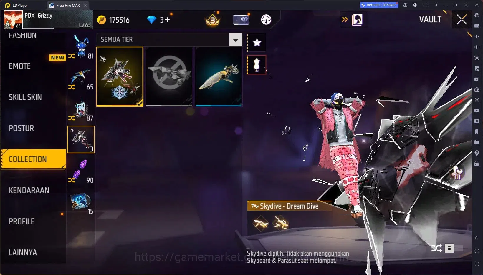 Free Fire Accounts Indonesia|Vault 824|1 EVO (R- Megalodon Alpha Lv7) image 8