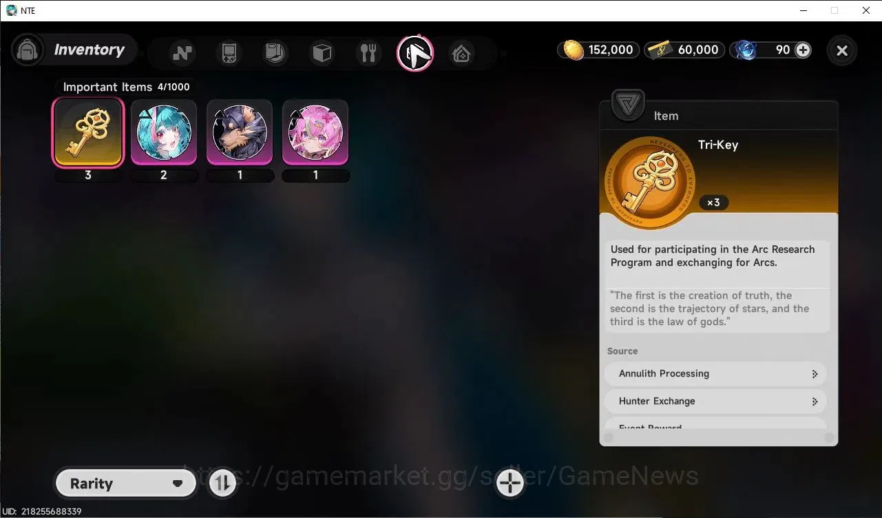 Neverness to Everness Accounts Global EU|HL 3| 3 SSR Daffodill , Baicang, Sakiri |5 SR|Underboos Glider|Male MC|Log 10