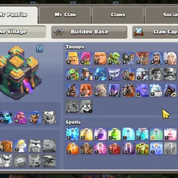 Clash of Clans Accounts High-End TH14-BH3 | Lv.84 | BK29,AQ22,MP1,GW14,RC16 | HH7 | 1 Legendary&4 Gold Skins | 106 Gems