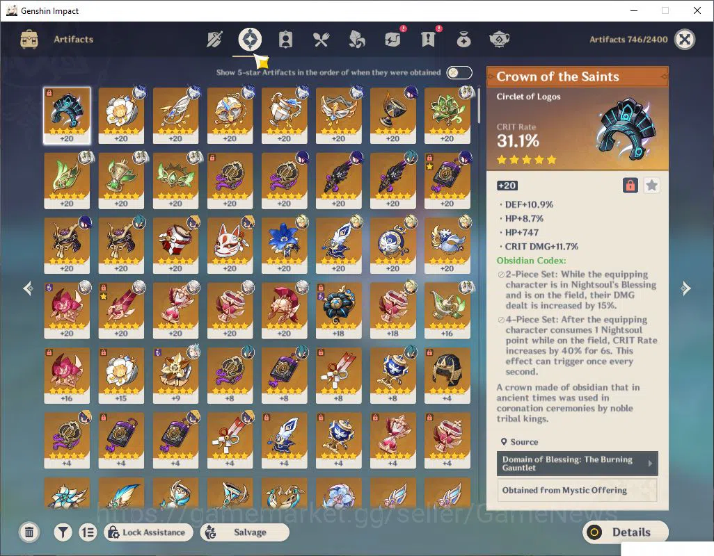 Genshin Impact Accounts Asia|AR 55|5 Limited +3(*5Weapon))|Arlecchino+Sign image 5