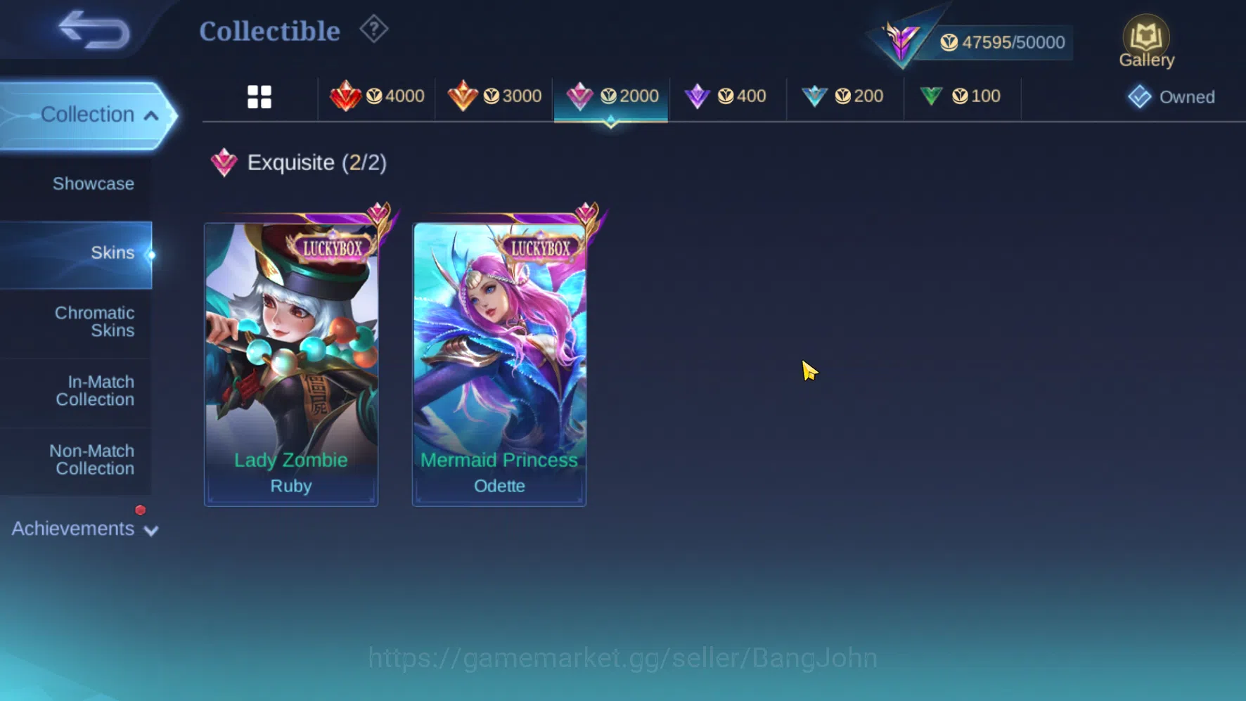 Mobile Legends: Bang Bang Accounts Hero 107 | Skin 222 | Emblem Al Max | Ex Immo | Wi image 3