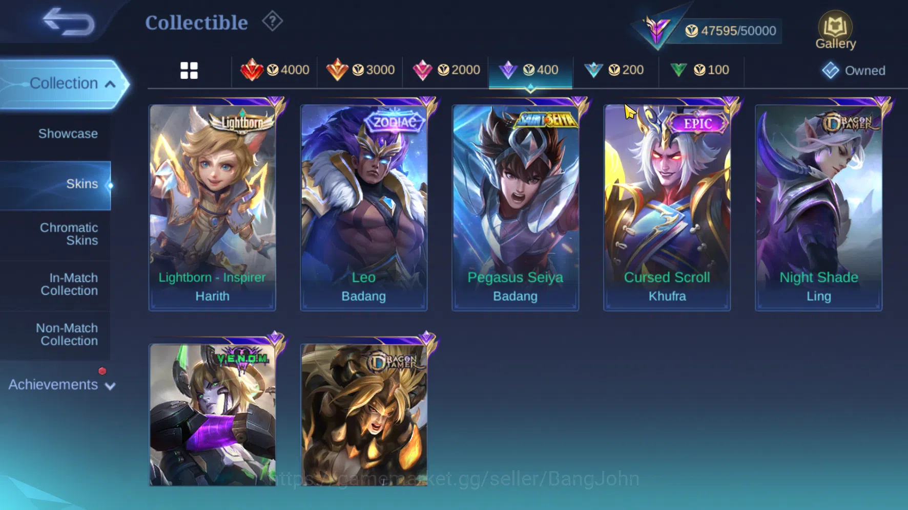 Mobile Legends: Bang Bang Accounts Hero 107 | Skin 222 | Emblem Al Max | Ex Immo | Wi image 8