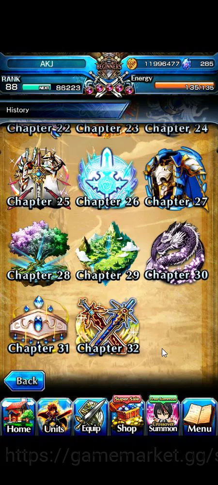 Grand Summoners Accounts Global|Rank 88|21 Ascend+13 TW|[Inumuta,S Miyu,Emi image 2