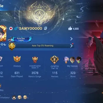 Honor of Kings Accounts Rare Skin Global|115H 323S|Full Skin JujutsuKaisen|2 Mythic|4 Flawless|9 Precious|4