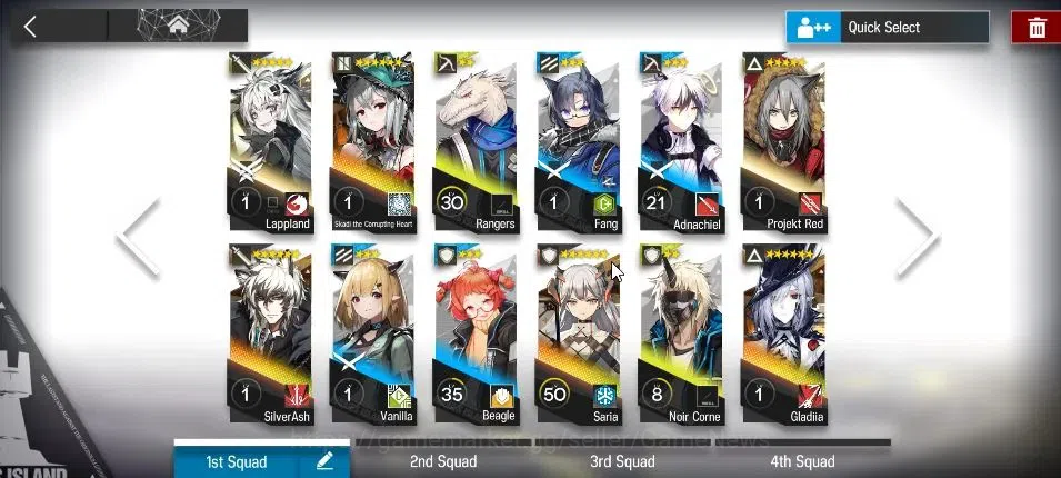 Arknights Accounts High-End Lv 10|47 Op+1 Outfits|5 6*Op | Skadi,Lappland,Saria,SilverAsh,Gladia,Warfarin |Terminal 4