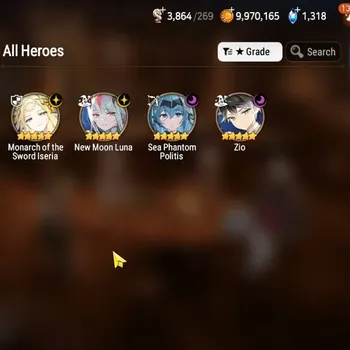 Epic Seven Accounts High-End GLOBAL UnVerif|NewEra| 4 ML (Zio,Monarch,NM Luna,SP Politis)+HARU+Art,A Ludwig,AS Flan,Etc|105K