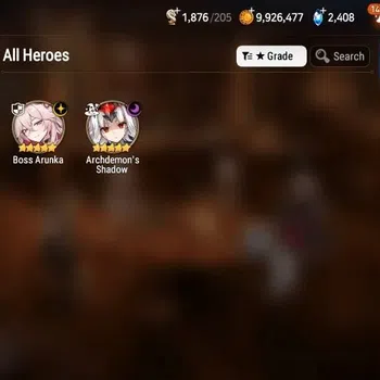 Epic Seven Accounts Starter ASIA|NEW ERA Starter|2ML (Boss Arunka, Archdemon's Shadow)Fumyr, TA Coli, Fenris|PoH+Bless