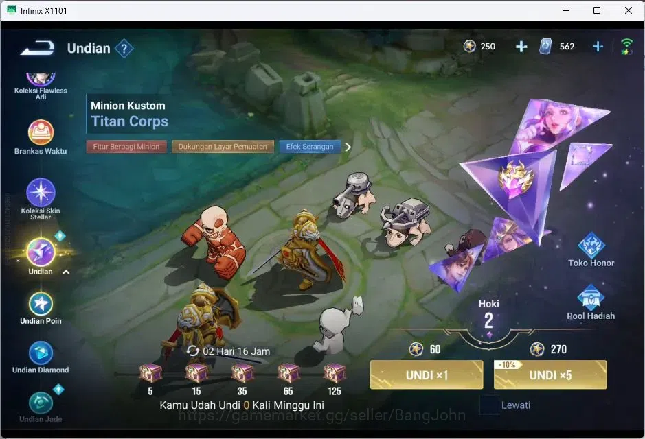 Honor of Kings Accounts GLOBAL|112HR|194SK|MYTHIC=DIAOCHANFULL|LGN=ALLAIN, image 10