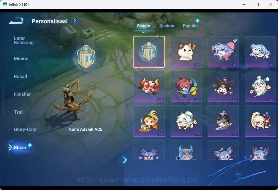 Honor of Kings Accounts GLOBAL|112HR|194SK|MYTHIC=DIAOCHANFULL|LGN=ALLAIN, image 4
