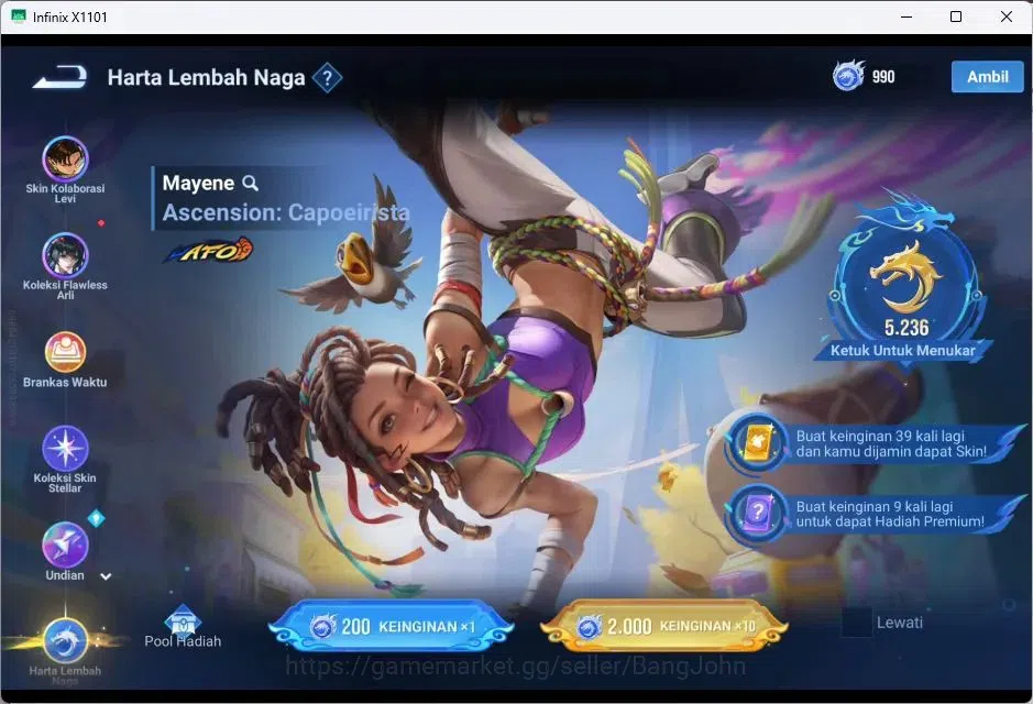 Honor of Kings Accounts GLOBAL|112HR|194SK|MYTHIC=DIAOCHANFULL|LGN=ALLAIN, image 9