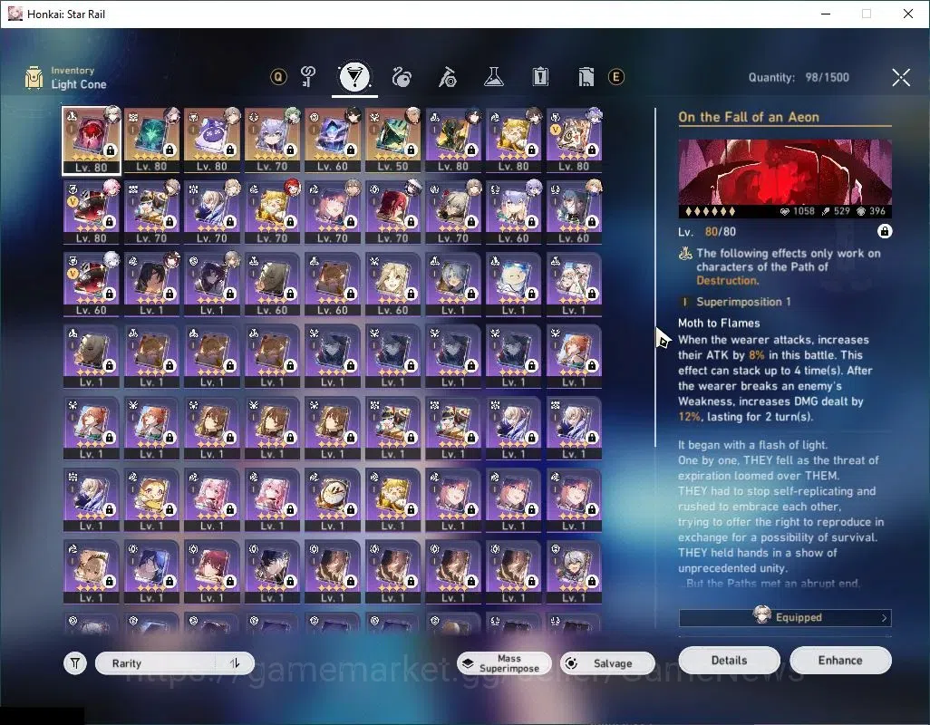 Honkai Star Rail Accounts Asia|TL 70|Elation+Hyperc Team|16 Limited|Fu XuanE image 6