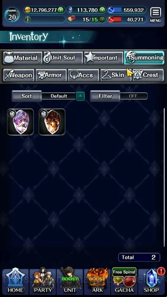 Last Cloudia Accounts GLOBAL|Rank 21|113k Crystal|Top Tier Units (Demong image 12