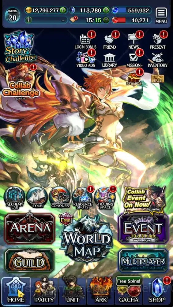 Last Cloudia Accounts GLOBAL|Rank 21|113k Crystal|Top Tier Units (Demong image 6