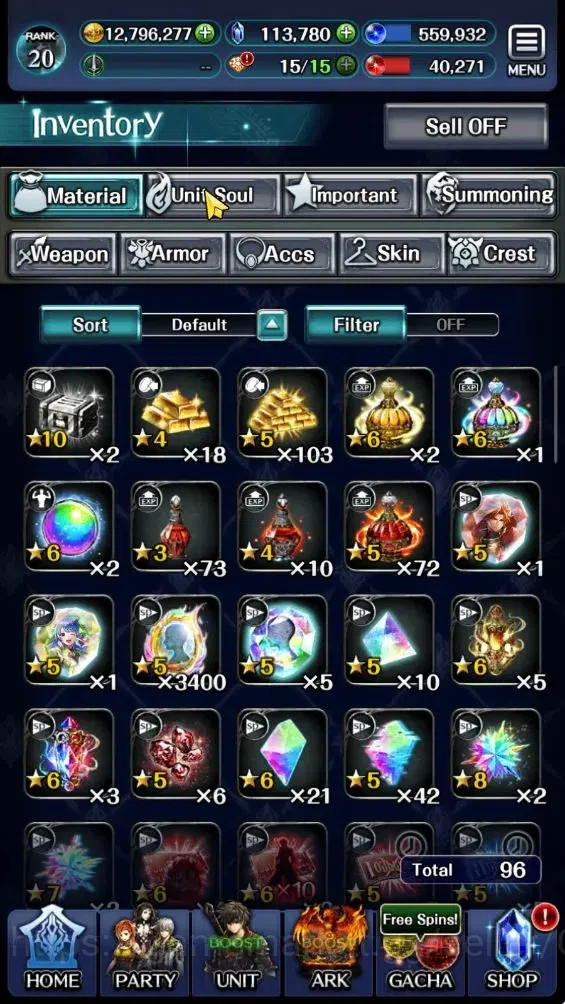 Last Cloudia Accounts GLOBAL|Rank 21|113k Crystal|Top Tier Units (Demong image 9