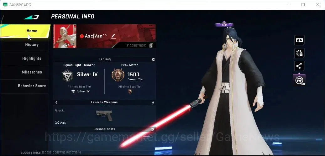 Blood Strike Accounts ASIA|COLLAB TokRev FN2000,7DS AK47,Kar98k,Eva SCAR image 2