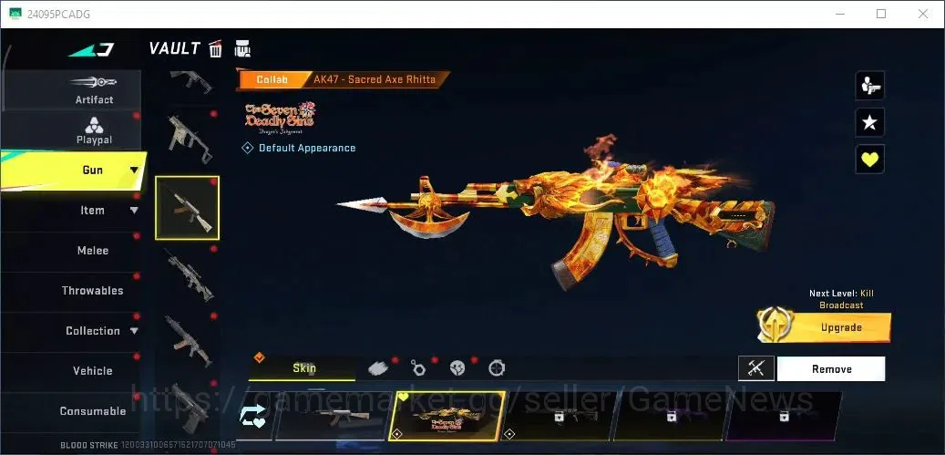 Blood Strike Accounts ASIA|COLLAB TokRev FN2000,7DS AK47,Kar98k,Eva SCAR image 9