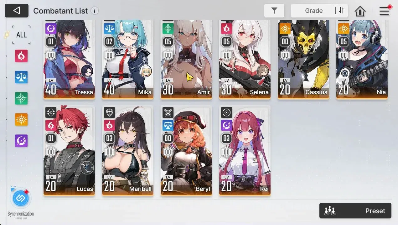 Chaos Zero Nightmare Accounts GLOBAL Lv40|5 SSR[HaideMarie,ChizuruM1,Yuki,Narja, image 4