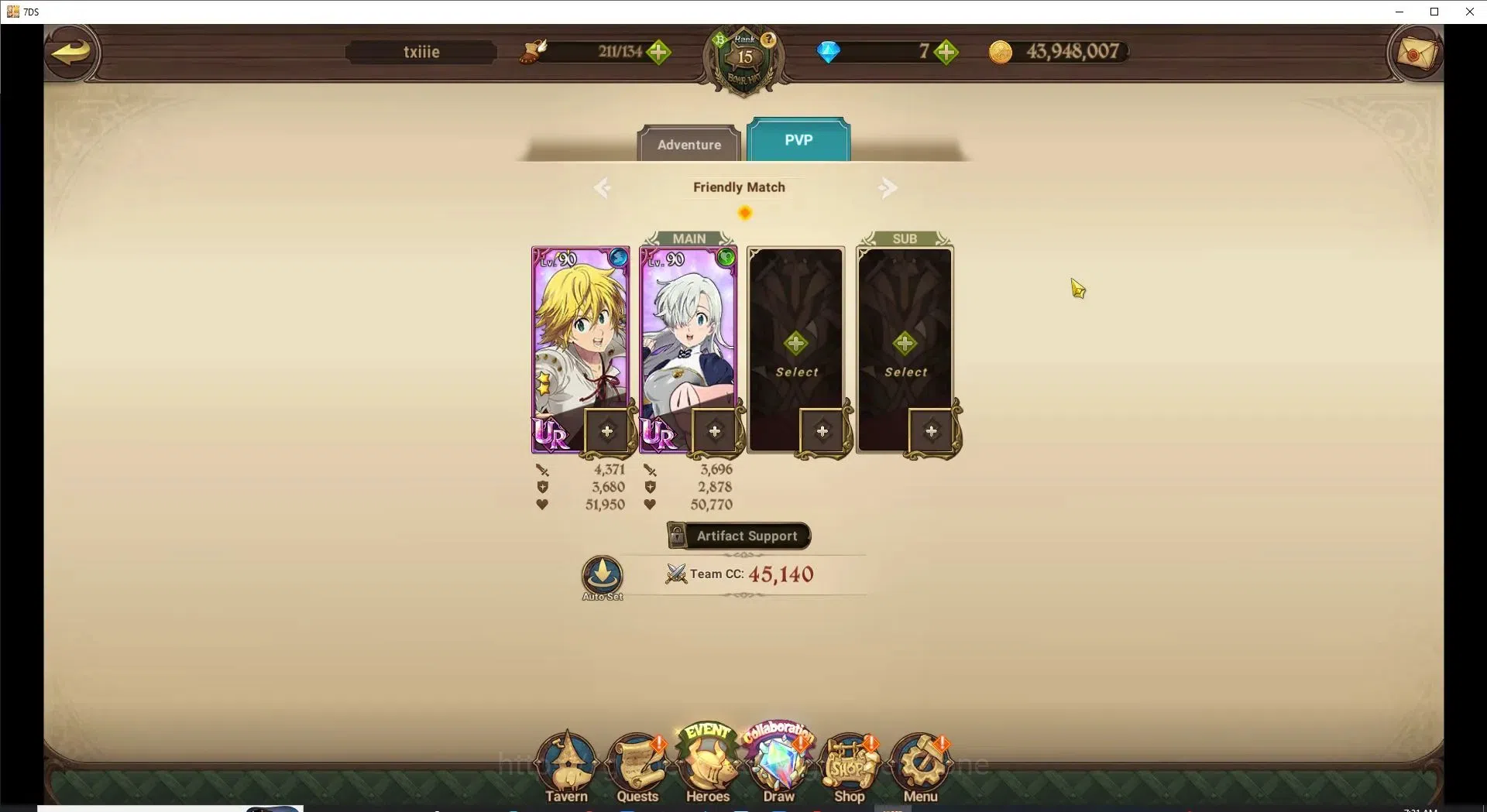 The Seven Deadly Sins: Grand Cross Accounts Endgame Global|718K CC|87 LS|1 LR+1 UR|Full Collab 6