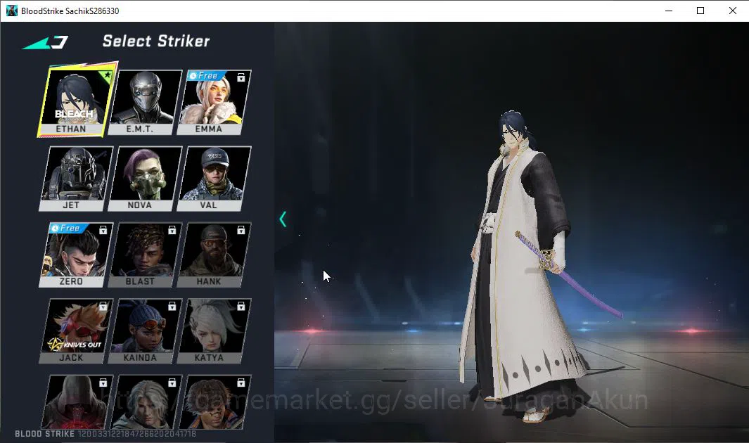 Blood Strike Accounts ASIA|Fresh Starter| 2 COLLAB BLEACH Melee Zanpakut image 4