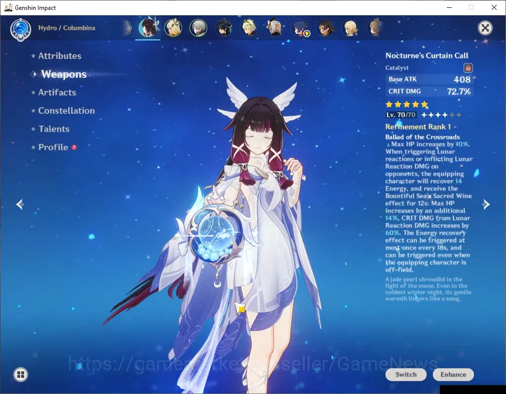 Genshin Impact Accounts ASIA|AR 56|6 Limited + 2 (*5Weap)|[Linnea,Columbin image 12