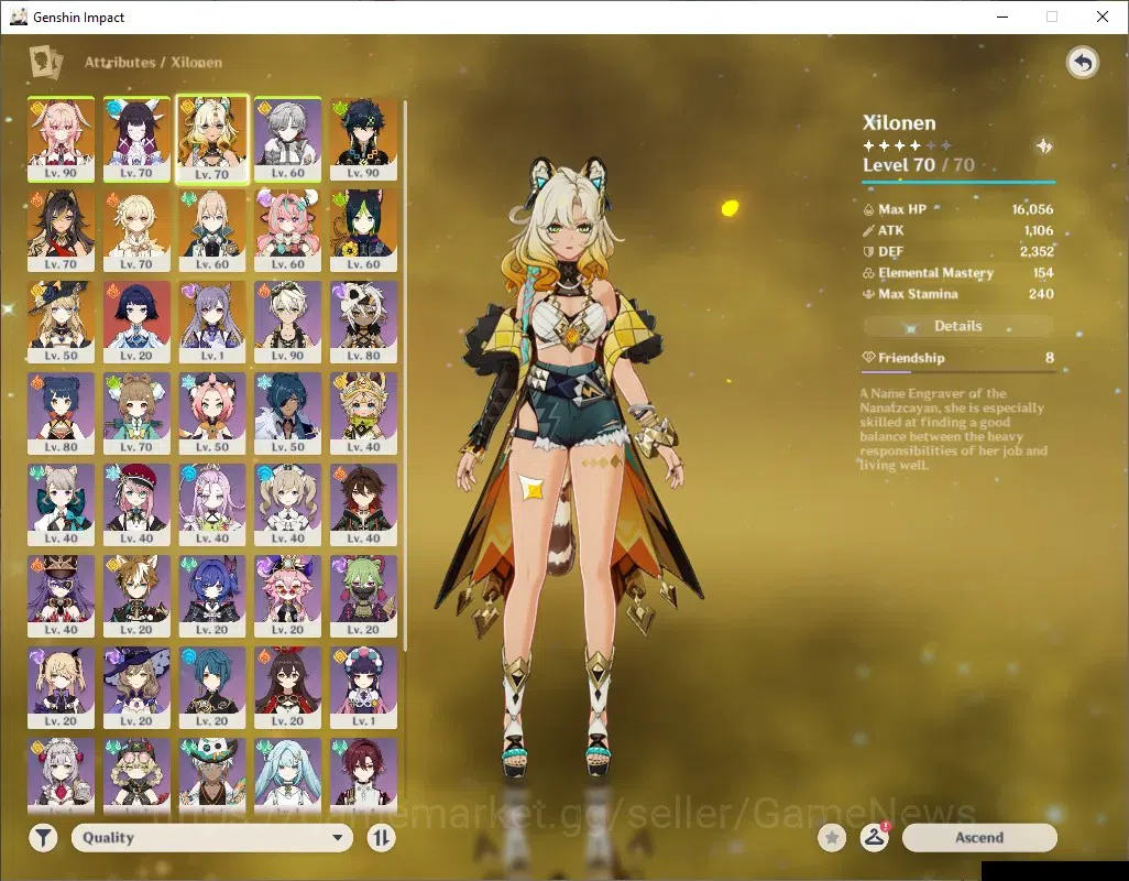 Genshin Impact Accounts ASIA|AR 56|6 Limited + 2 (*5Weap)|[Linnea,Columbin image 5