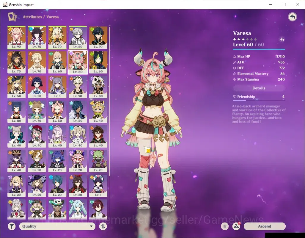 Genshin Impact Accounts ASIA|AR 56|6 Limited + 2 (*5Weap)|[Linnea,Columbin image 7