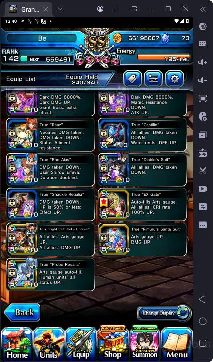Grand Summoners Accounts [GLOBAL] Rank 142 | 26 Ascend | H Inumuta TW | Sum image 2