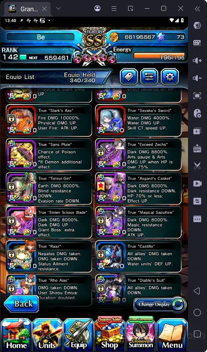 Grand Summoners Accounts [GLOBAL] Rank 142 | 26 Ascend | H Inumuta TW | Sum image 3