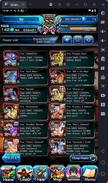 Grand Summoners Accounts [GLOBAL] Rank 142 | 26 Ascend | H Inumuta TW | Sum image 4