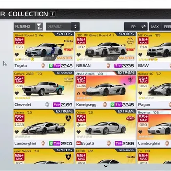 Racing Master Accounts SEA|Lv 56|3 PL+MF Ghost (Jesko Attack 23,Reventon 08,RX-7 RS),GR Supra MF Ghost,GT-R Nismo MF