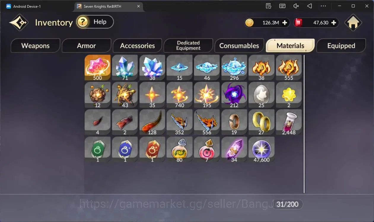 Seven Knights Re:Birth Accounts Global |5 EX7(Melia TC1,Juri TC1,Fai,Roise,Gelidus image 11