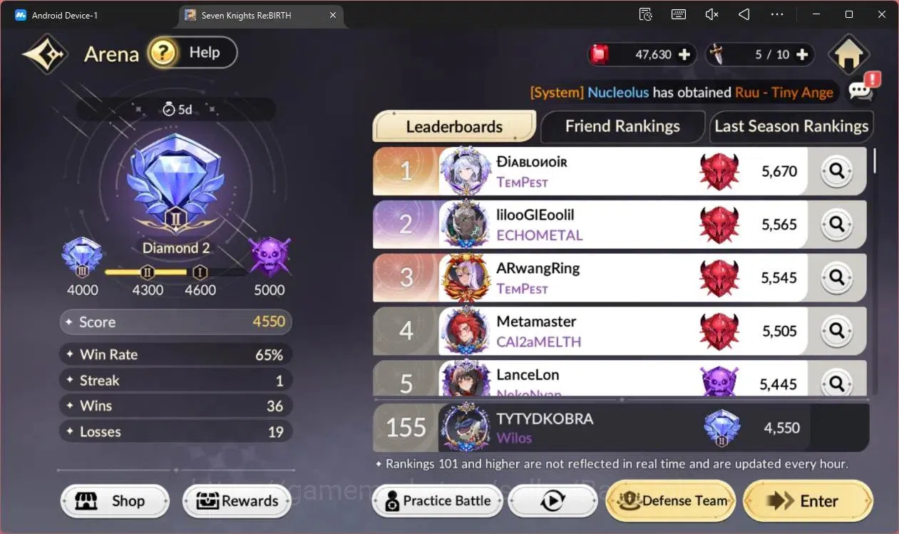 Seven Knights Re:Birth Accounts Global |5 EX7(Melia TC1,Juri TC1,Fai,Roise,Gelidus image 16