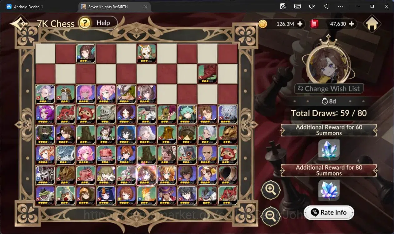 Seven Knights Re:Birth Accounts Global |5 EX7(Melia TC1,Juri TC1,Fai,Roise,Gelidus image 5